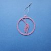 Unique Pink Glitter Pole Dance Christmas Ornament Pose 2. 8 cm Poledance Gift
